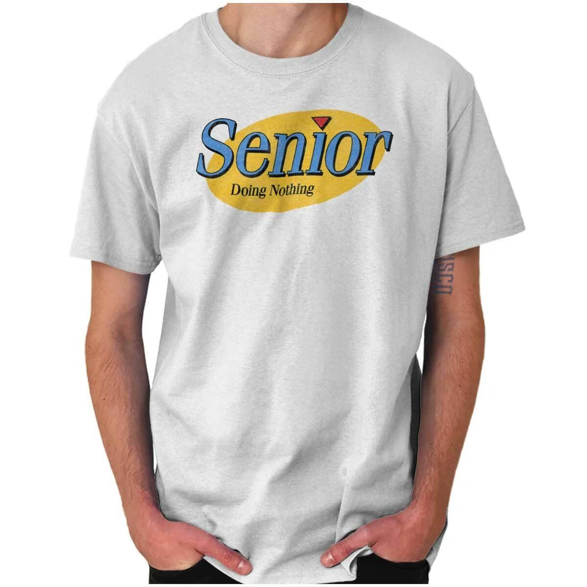 Senior Grad Doing Nothing Graduation Gift Womens or Mens Crewneck T Shirt Tee M