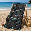 San Sharks Pattern Beach Towel Microfiber Beach Towel, Lightweight and Quick-Dry, for Summer Travel, Swimming Pool Fan Birthday Gift