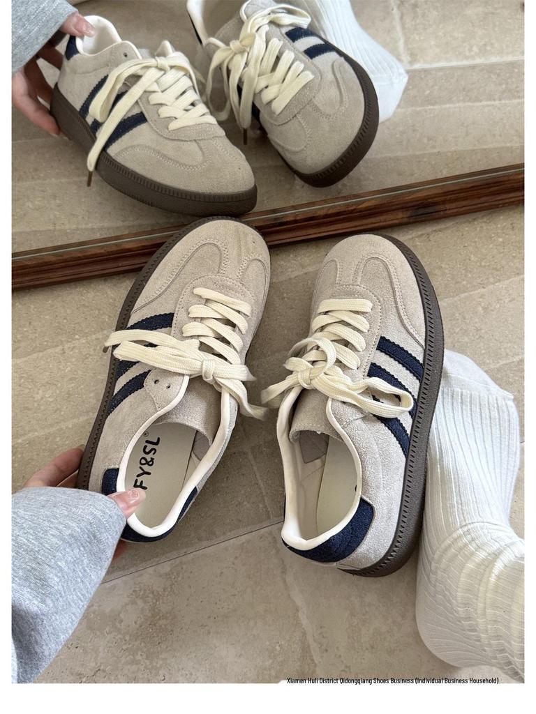 Dafa Girl Women's Retro Cortez Dad Shoes - 2025 Autumn/Winter Thick-Soled Breathable Sports Casual Sneakers