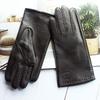 Touch Screen Genuine Leather Deer Skin Gloves For Women Retro Style Autumn and Winter Driving Warm Motorcycle Riding Gloves