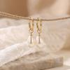 Elegant Water Drop Pearl Earrings - Light Luxury High-End Fashionable Versatile Accessory for Women
