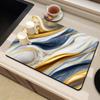Marble Print Super Absorbent Kitchen Mat Drying Mat Quick Dry Drain Pad Tableware Mat Non-slip Dinnerware Coffee Placemat
