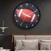 Funny Rugby Wall Clock Round Decoration Clock Creative Wall Mounted Clock  Office