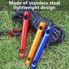 10Pcs Aluminum Alloy Tent Tensioners Two Holes Guyline Cord Adjuster Replacement Tent Rope Adjusters Easy To Use