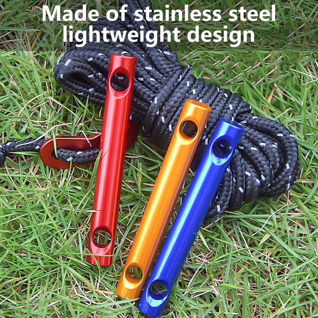 10Pcs Aluminum Alloy Tent Tensioners Two Holes Guyline Cord Adjuster Replacement Tent Rope Adjusters Easy To Use