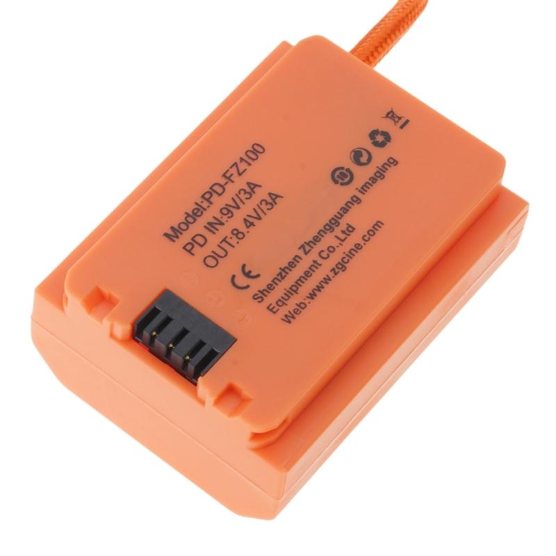 USB C PD9V 12V To FZ100 Dummy Battery Cable for A7M3 A7RIII A7SIII Cameras for Extended Shootings