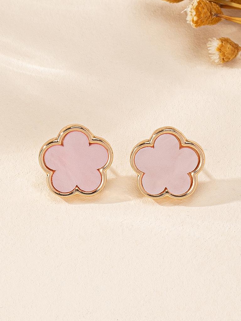 Mode Glücksklee Blütenblätter Nischendesign High-End Ohrringe Trendige Temperament Ohrringe
