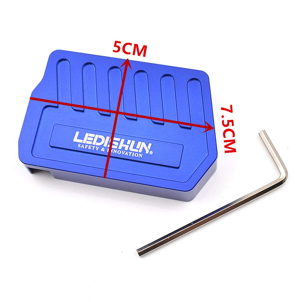 Suzuki GSX250R DL250 GW250 V-Strom250 Magnifier CNC Aluminum Brake Pedal Expansion Base Expansion Plate (GSX-250R, Blue)
