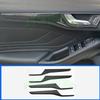 For Ford Focus  ABS Inner Door Armrest Window Lift Button Cover Trim Interior modification Carbon Fiber Interior