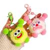 Adorable Fluffy Big Mouth Sausage Keychain - Perfect for Friends & Couples Gift Bag Pendant