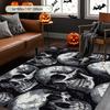 2D Fashion Halloween Print Decor Rug, Versatile Mat for Living Room, Sofa Side, Bedroom, Bedside, Entryway, Dining Room