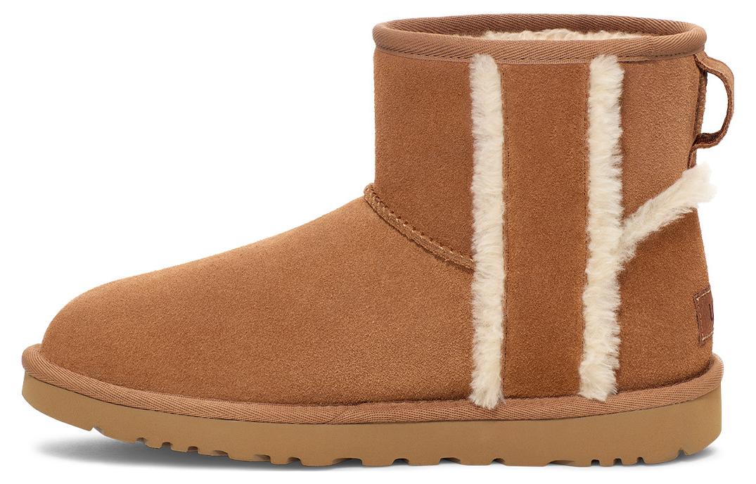 UGG Classic Mini Shearling Logo Chestnut Women s 1153473-CHE 36