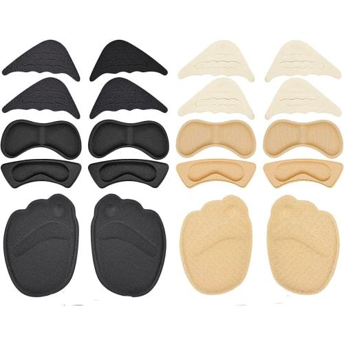 

TAORAYO Подушечки для пальцев ног для предотвращения мозолей, Подушечки для пяток, Защитные накладки для стоп, Пяточные подушечки, Предотвращает скольжение, Предотвращает соскальзывание, Защита пальцев ног, Предотвращает