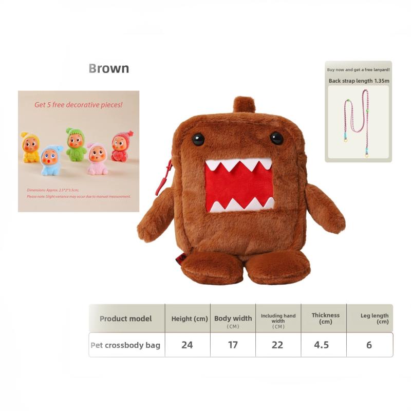 Cute Cartoon Cross-body Bag Soft Lightweight Student Wallet Multifunctional Hangable Accessory Bags Fashion Design Shoulder Bags
