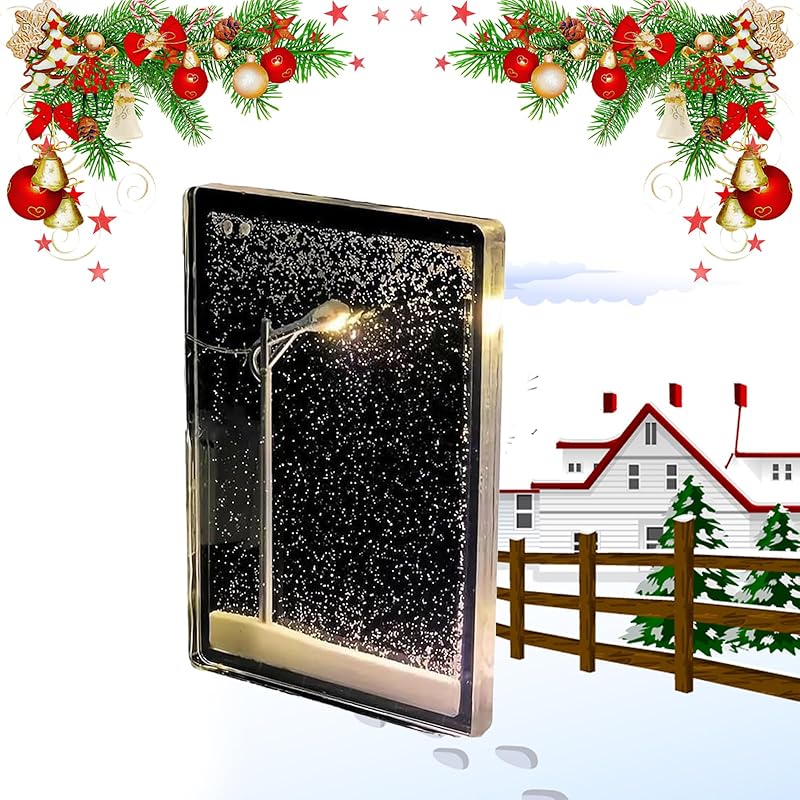 Street Lamp Snow Globe, Snow Scenery Night Light Street Lamp, Street Lamp Night Light, Snowfall Lamp, Now Scene Lamp, Snowy Night Street Lamp, Snowy