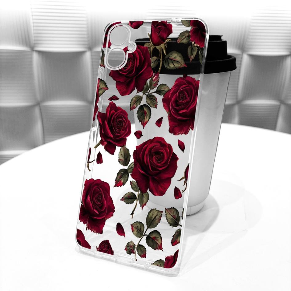 For Samsung Galaxy A06 4G Case SM-A065F New Fashion Flowers Clear Silicone Soft Cover For Samsung A07 2025 A 07 GalaxyA07 Fundas
