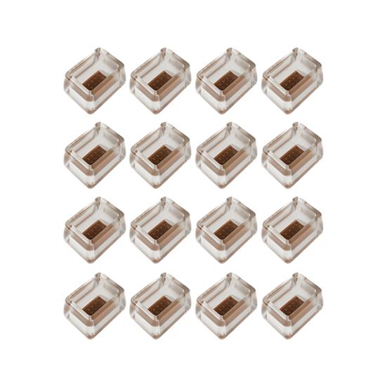 16Pcs Chair Leg Floor Protectors Stool Leg Protector Caps Anti-Slip Chair Leg Caps for Hardwood Floors Anti-Scratch Reduce Noise