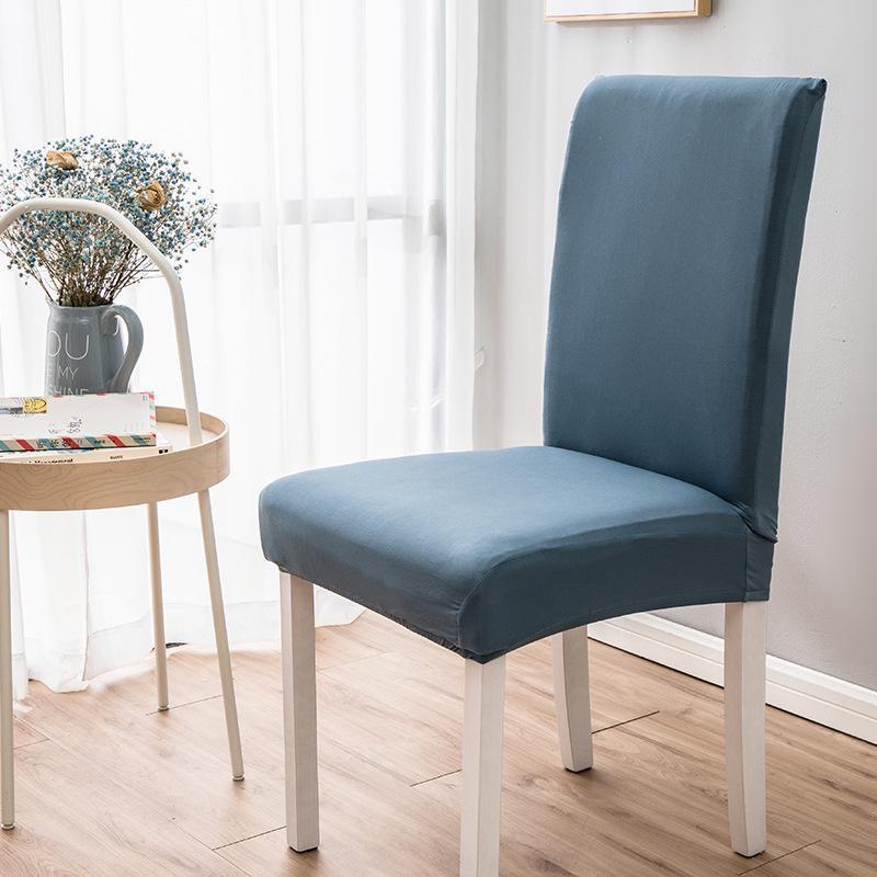 Milk Silk Solid Color Stretch Chair Cover for Office, Hotel, Restaurant, and Home - One-Piece Style