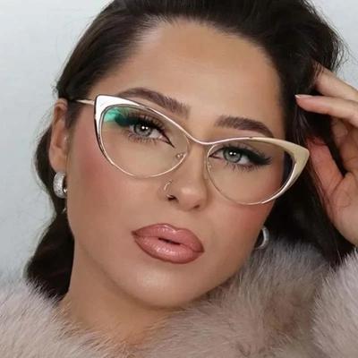 Fashion Metal Frame Sunglasses Women Men Minimalist Cat Eye Designer Sun Glasses Male Female Brand Colorful Travel Oculos De Sol