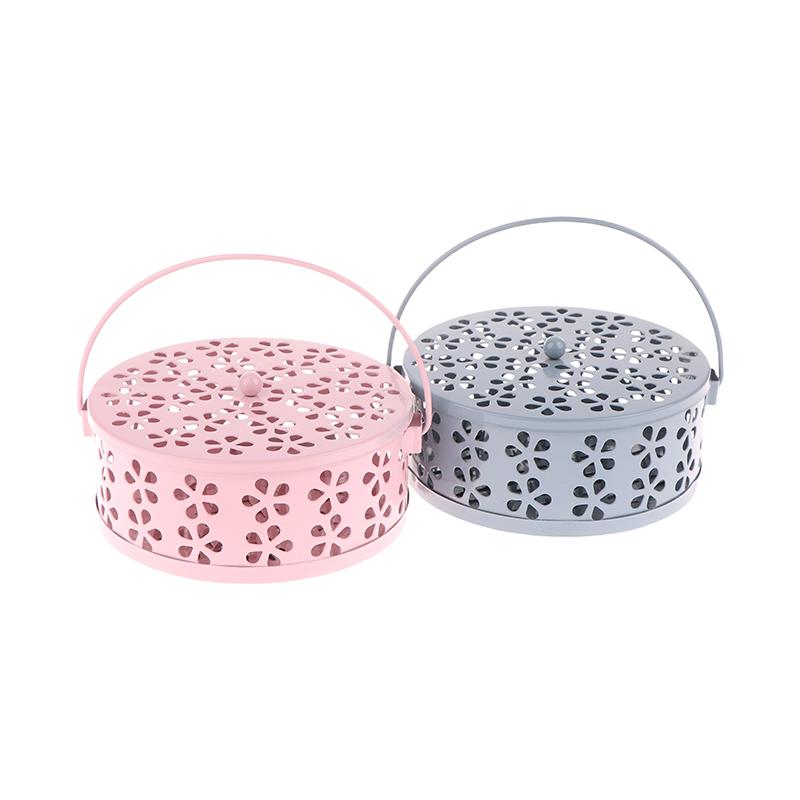 Portable Mosquito-Repellent Fireproof Mosquito-Repellent Household With Cover Wrought Iron Sandalwood Mosquito Incense Burner
