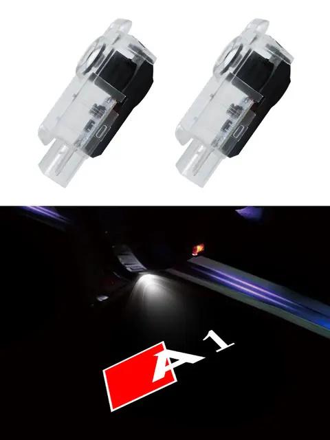2Pcs Led Car Door Welcome Lights For 4dnvc A1 A3 8P 8V A4 A5 A6 A7 A8 Q3 Q5 Q7 Q8 Sline TT Projector Ghost Shadow Lamp dnvc4