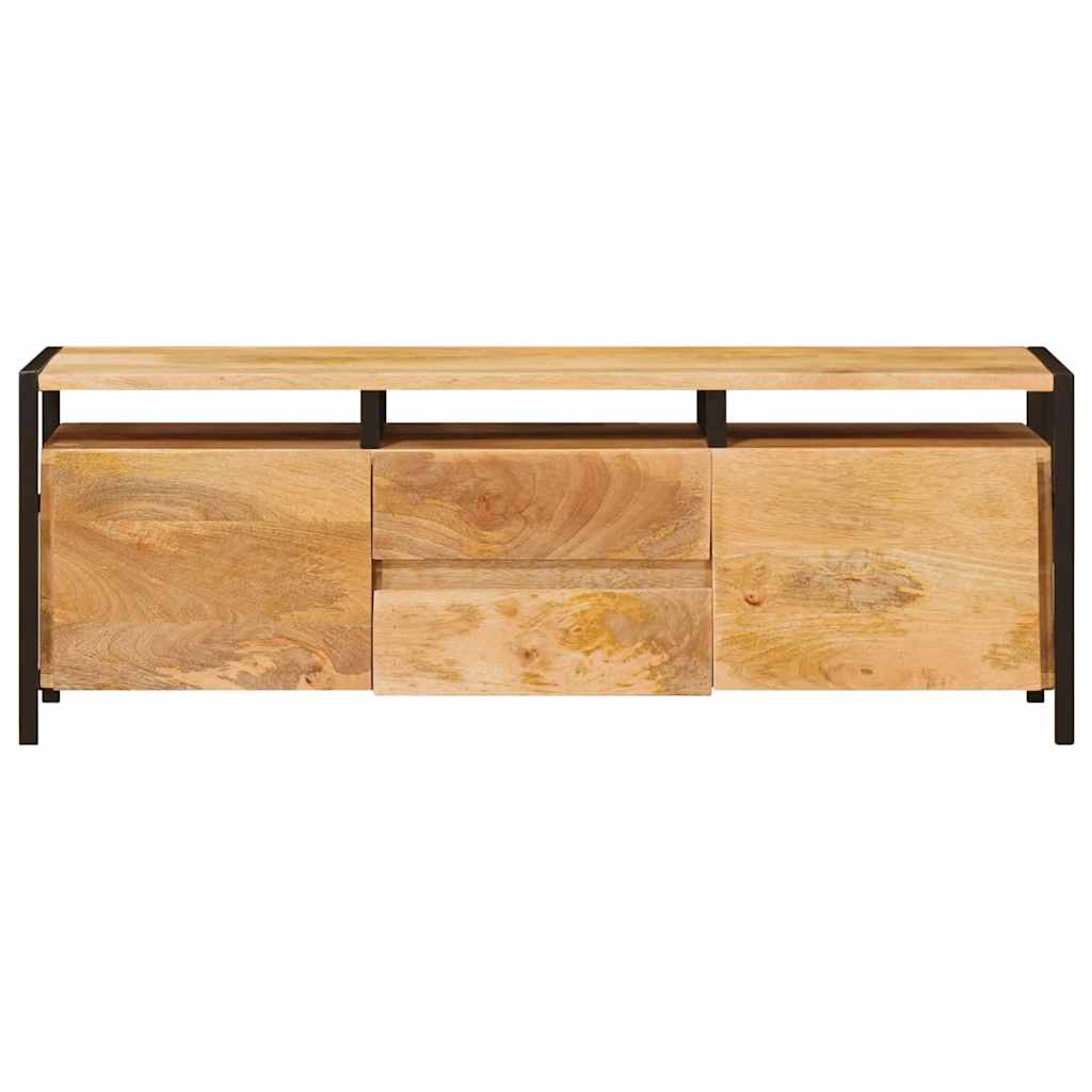 Storage Cabinet In Brown 110 X 30 X 40 Cm Solid Mango Wood