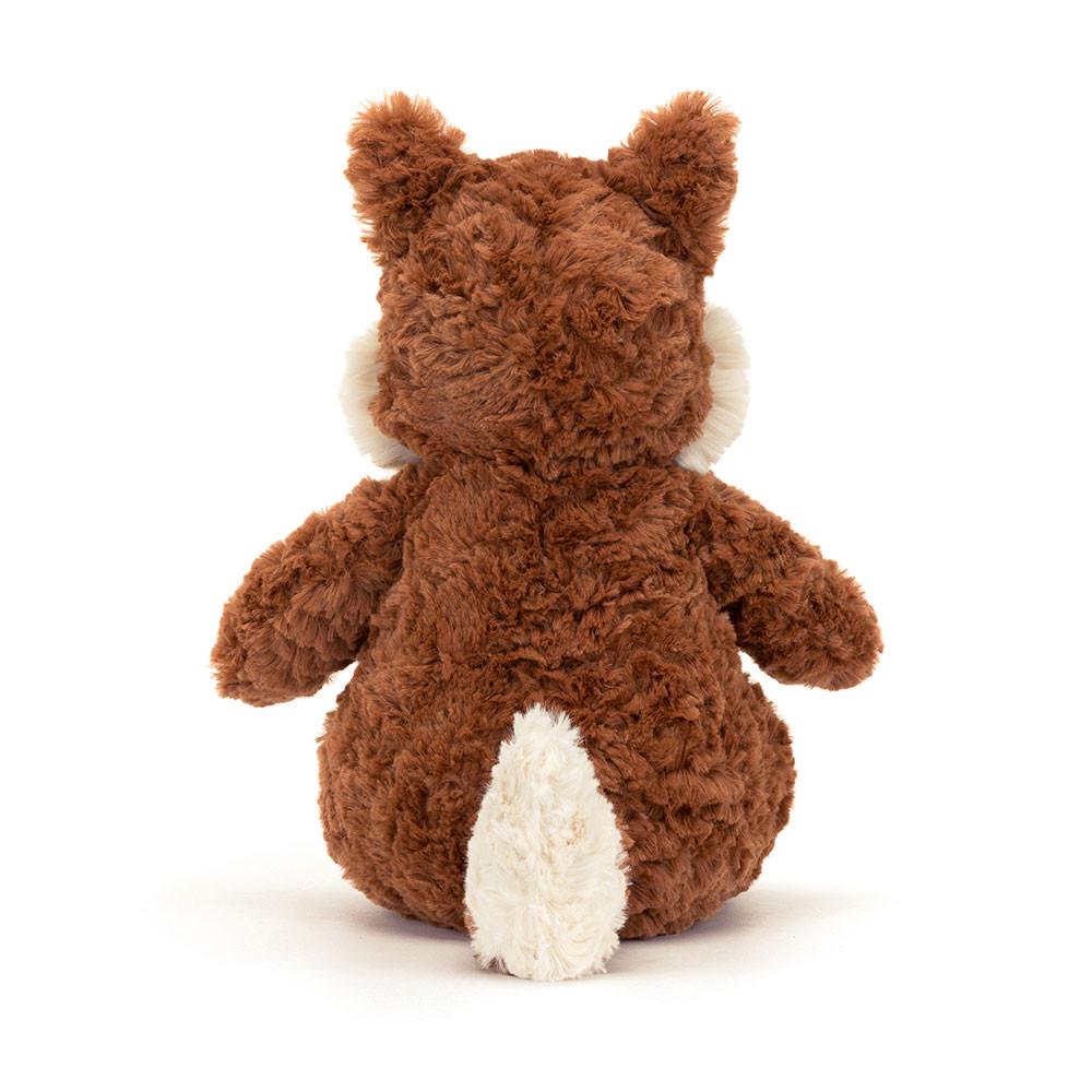 JELLYCAT Mortimer Fox White Brown Doll Plush Figure Sitting 22cm Height