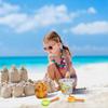 14pcs Kids Beach Sand Toys Set Bucket Shove Tool Mold Sand Toys with Mesh Bag