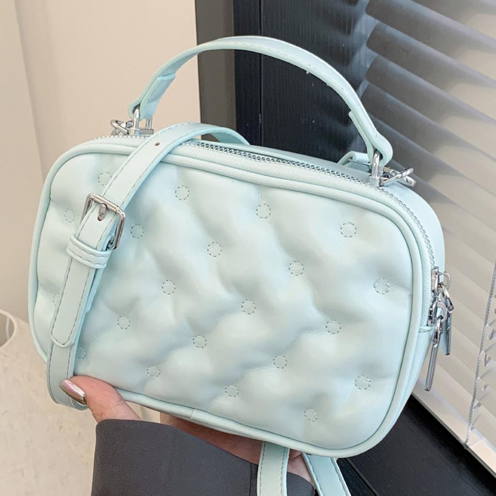 Summer high-end light luxury niche bag women's 2025 new fashion foreign style hand carry small square bag shoulder messenger bag