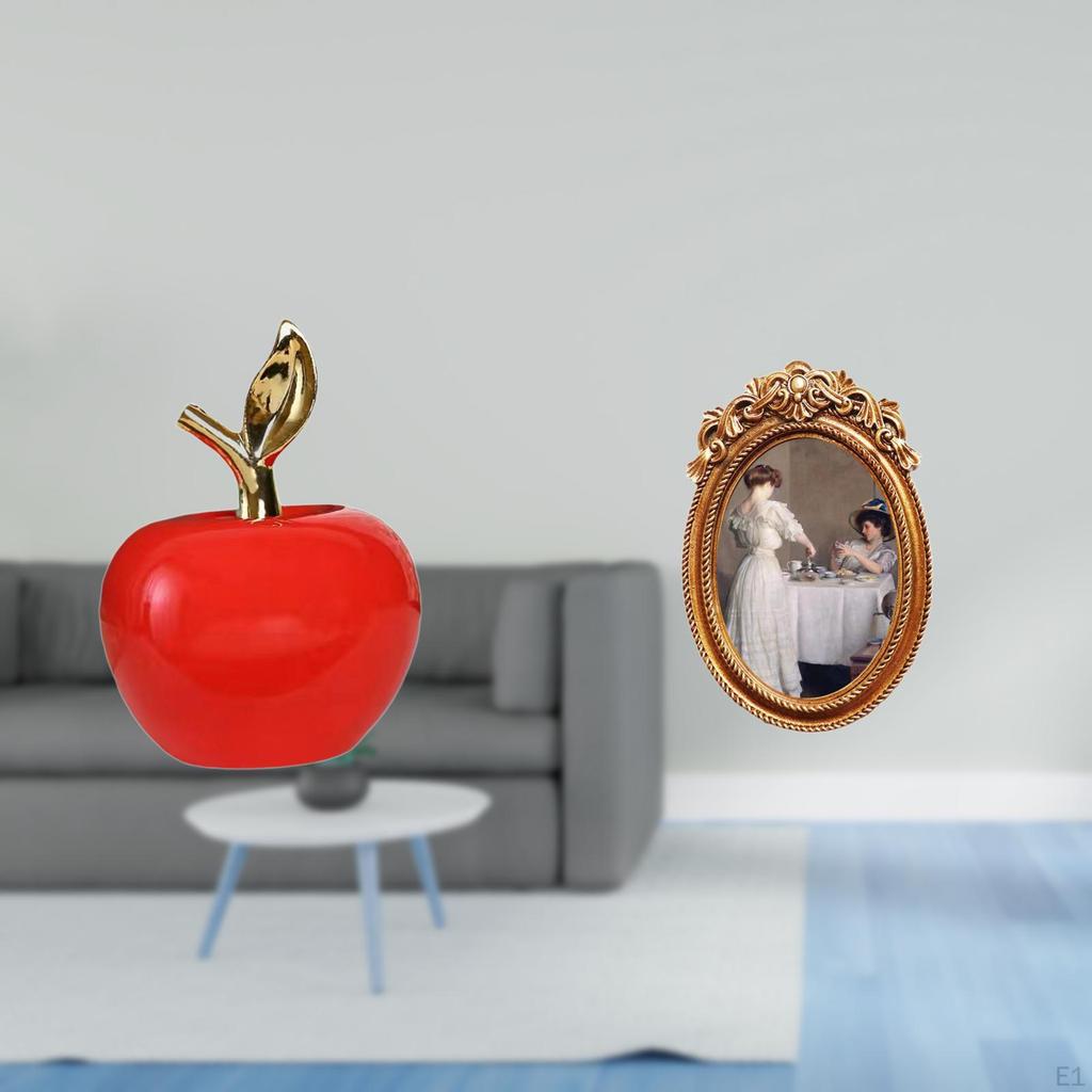 Ceramic Fruit Sculpture And Ornamental Resin Picture Frame for Home Study Room Holiday Decorative