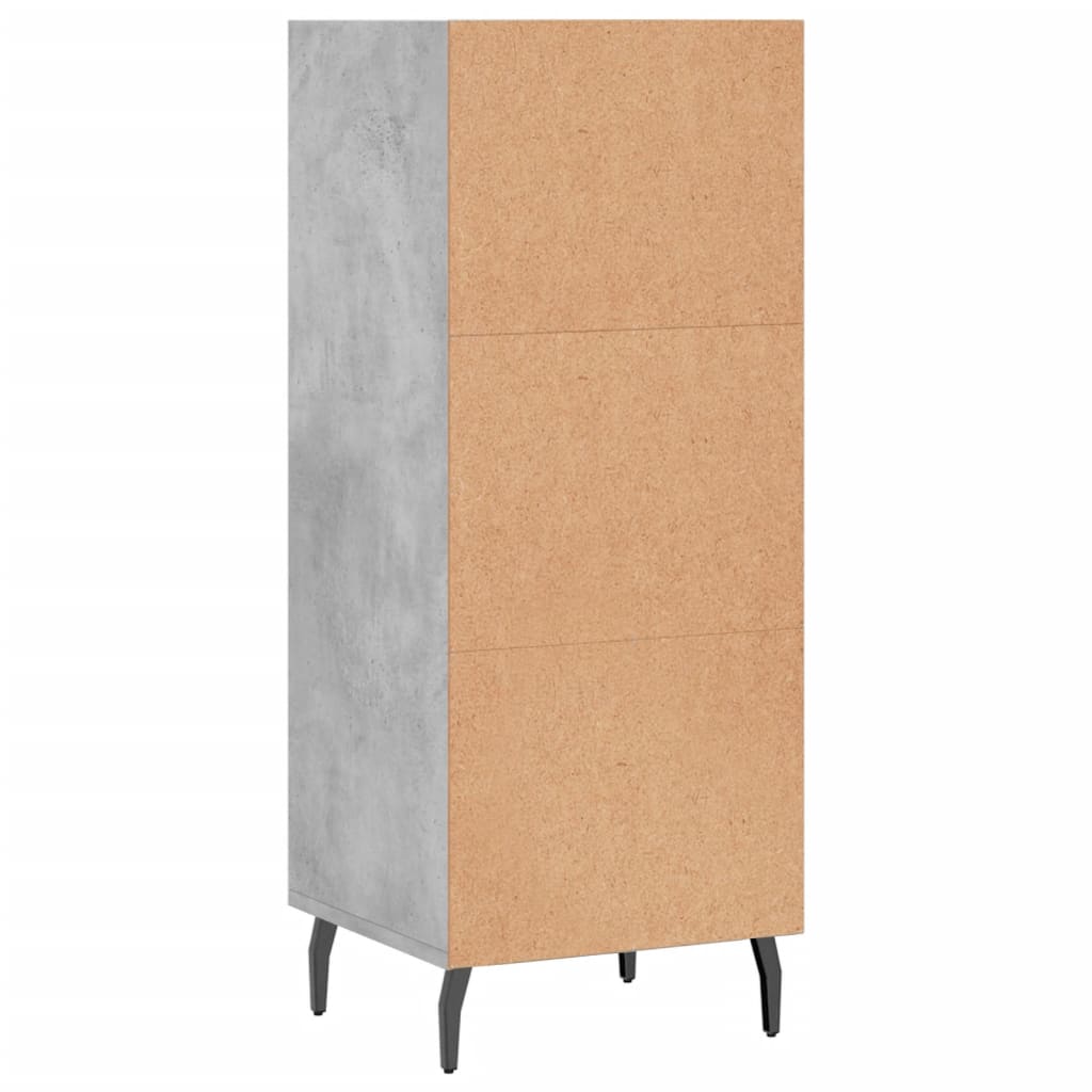 Sideboard Concrete Grey 34.5 x 32.5 x 90 cm Wood Based Panel