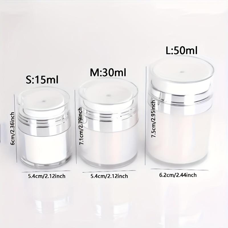 15/30/50ml Leerer Airless-Pumptiegel Nachfüllbare Acryl-Creme-Vakuumflasche Tragbarer Behälter für Make-up-Lotion-Kosmetik