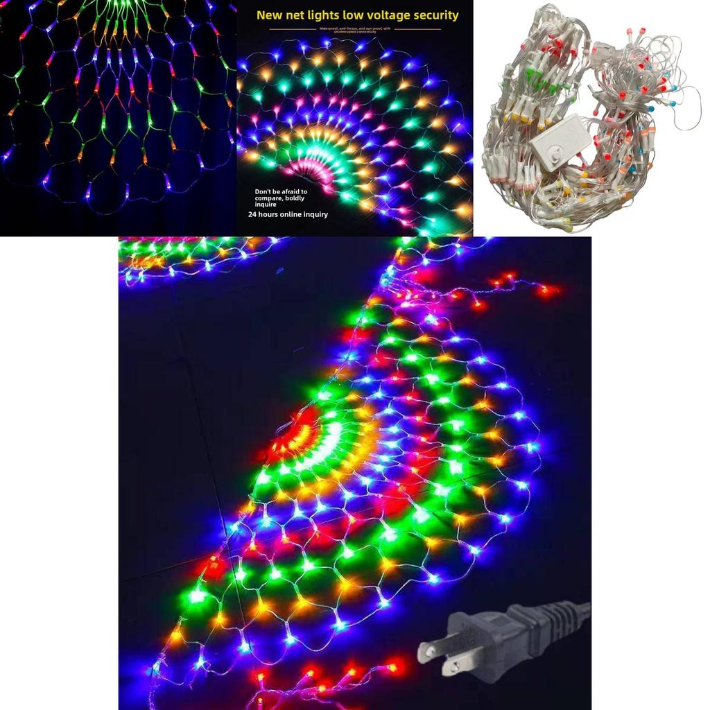 Peacock Outdoor Led Net Light Waterproof For Garden And Patio Decoration