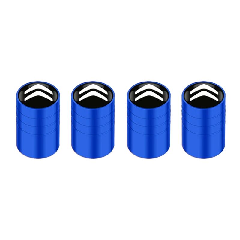 

4pcs for Citroen C4 C5 C3 C2 C1 C4L Colorful Car metal alloy tire dust cap wheel tire valve Caps cover Car Styling Accessories