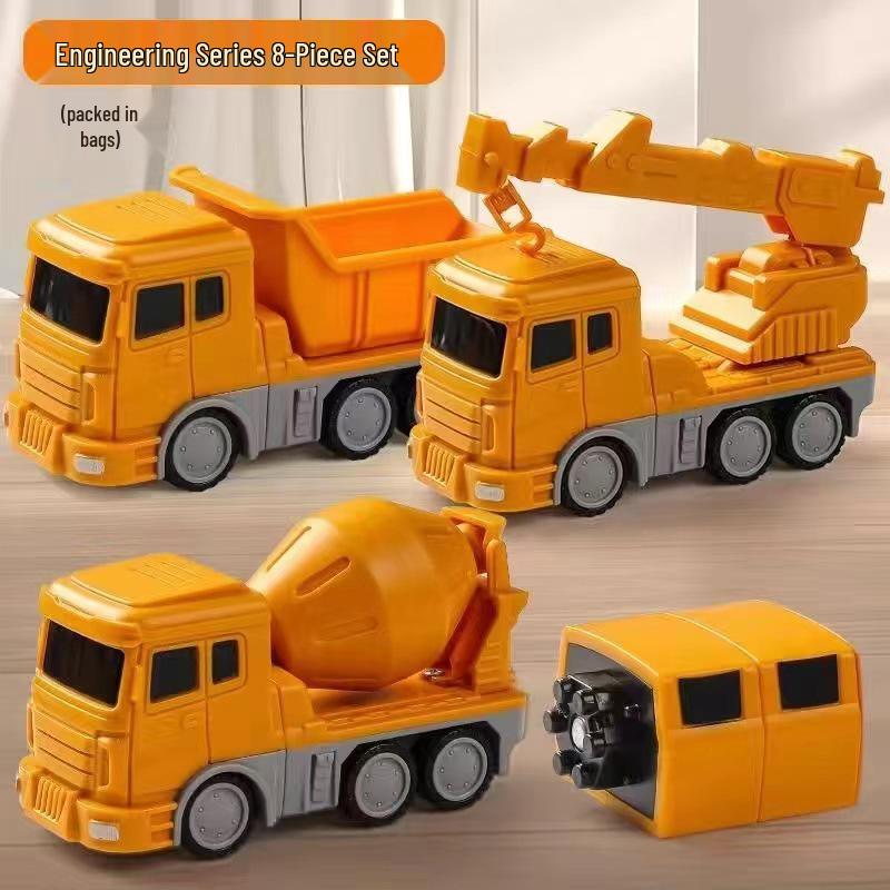 Magnetic Construction Toy Set: Educational Robot & Vehicle Assembly for Kids