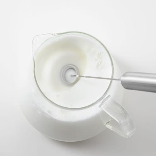 &NE Nikii Cafe Milk Frother, 2.5cm Diameter X 25cm Length, Stainless Steel, Electric Milk Frother, Milk, Creamer, Latte Art, Small, NIM-353