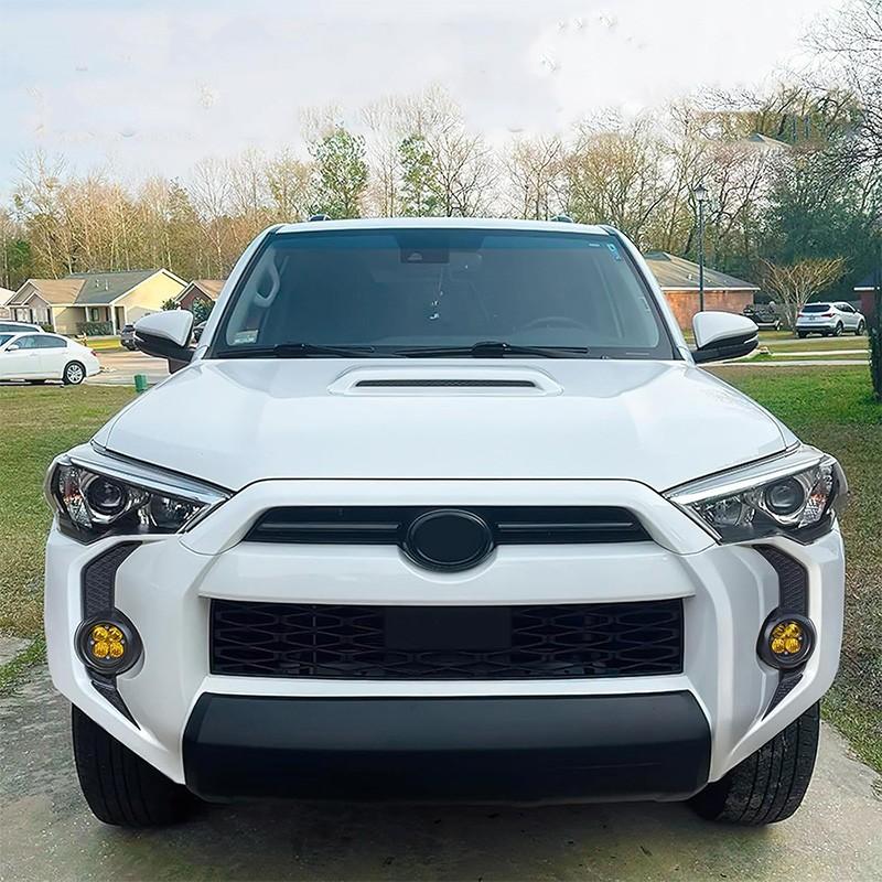 Front Fog Light Fang Decals Bumper Grill Trim Fit For Toyota 4Runner 2014-2024