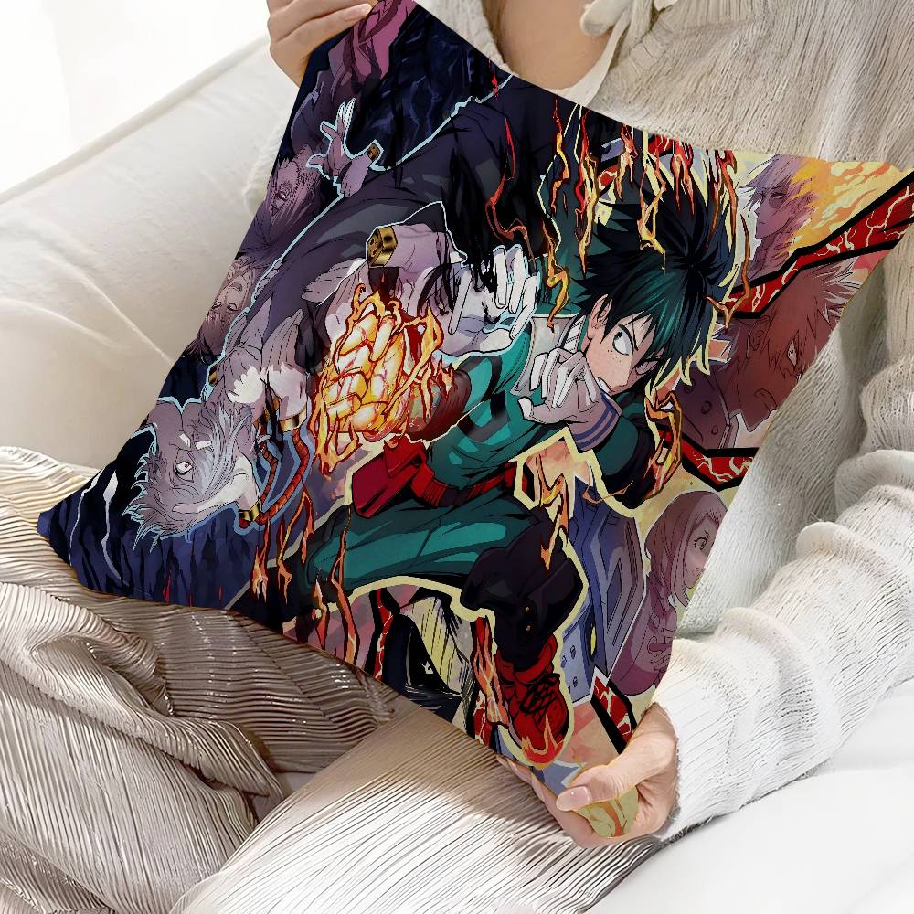 Anime M-My Hero Academia Cushion Cover Polyester Sofa Cushions Decorative Throw Pillows Home Decoration Pillowcover