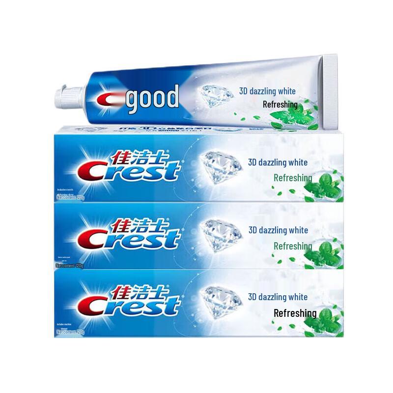 

Crest 3D White Invigorating Fresh Fluoride Toothpaste (3-Pack)