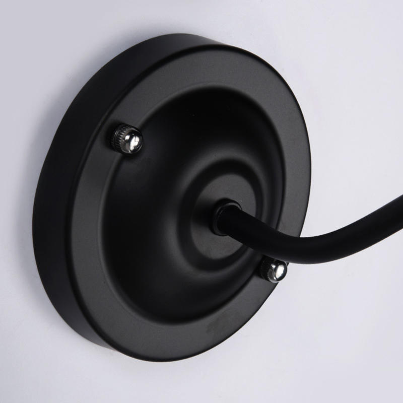 Flower Wall Kinquet, 220V E27 Buldless Night Light for Bedroom, Modern Creative Rustic Iron Lamp, Black