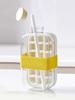 Food Grade Press Ice Cube Mold With Lid Portable 2 In 1 Ice Kettle Straw Dual Use Ice Making Artifact Kitchen Bar Ice Tray