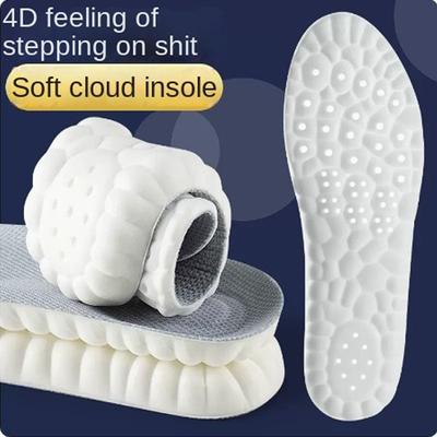 1 Pair Latex Insole with Thickened Arch Support, Shock Absorption, Sweat Absorption, Breathable Boots Sports Shoes Insole