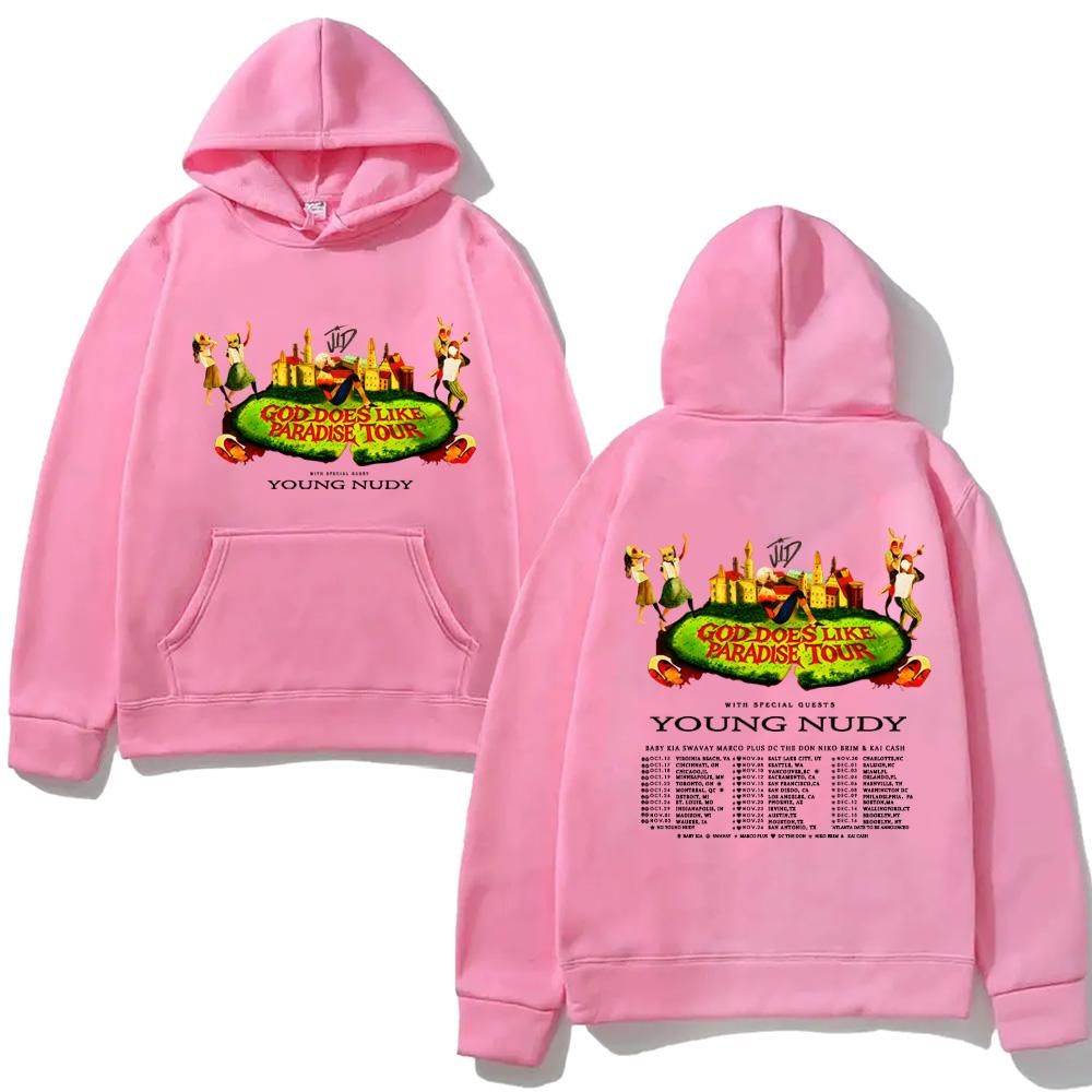 J.I.D-GOD DOES LKE PARADISE TOUR2026 Hoody for Autumn/Winter High Quality Comfortable Pullovers Fleece Clothes