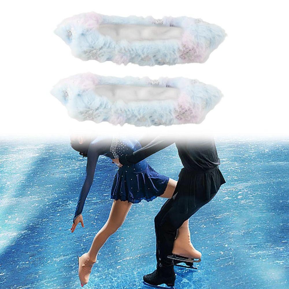 Soft Protector Ice Skate Shoes Covers Plush Case Flannel Skate Guards  Winter Sports