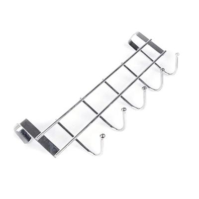 5-Hooks Clothing Coat Towel Hanger Rack Holder Shelf Over Door Home Bathroom Kitchen Hat Organizer Over The Door Hooks