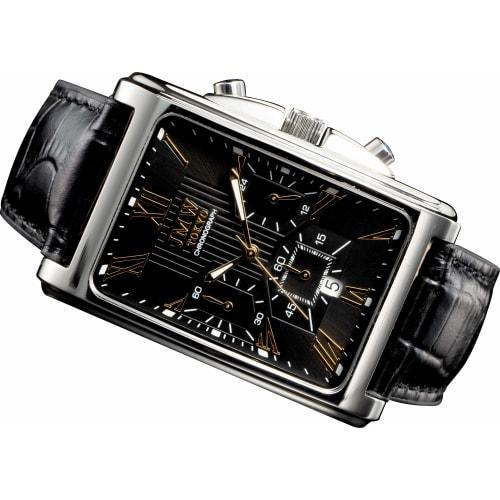 

Мужские квадратные часы JMW TOKYO, Черные и золотые, Квадратный прямоугольный хронограф, Ограниченная серия, Кварцевый механизм Seiko, Кожаный ремешок, Натуральная кожа, Sim