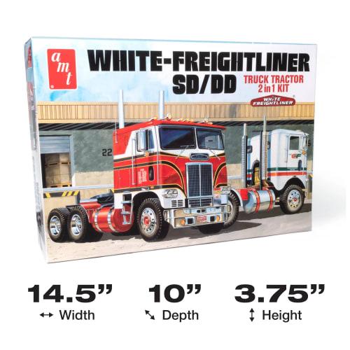 AMT 1/25 White Freightliner SC/DD Cabover Trailer Head (Freightliner 75th Anniversary Model) Plastic Model Kit AMT1046
