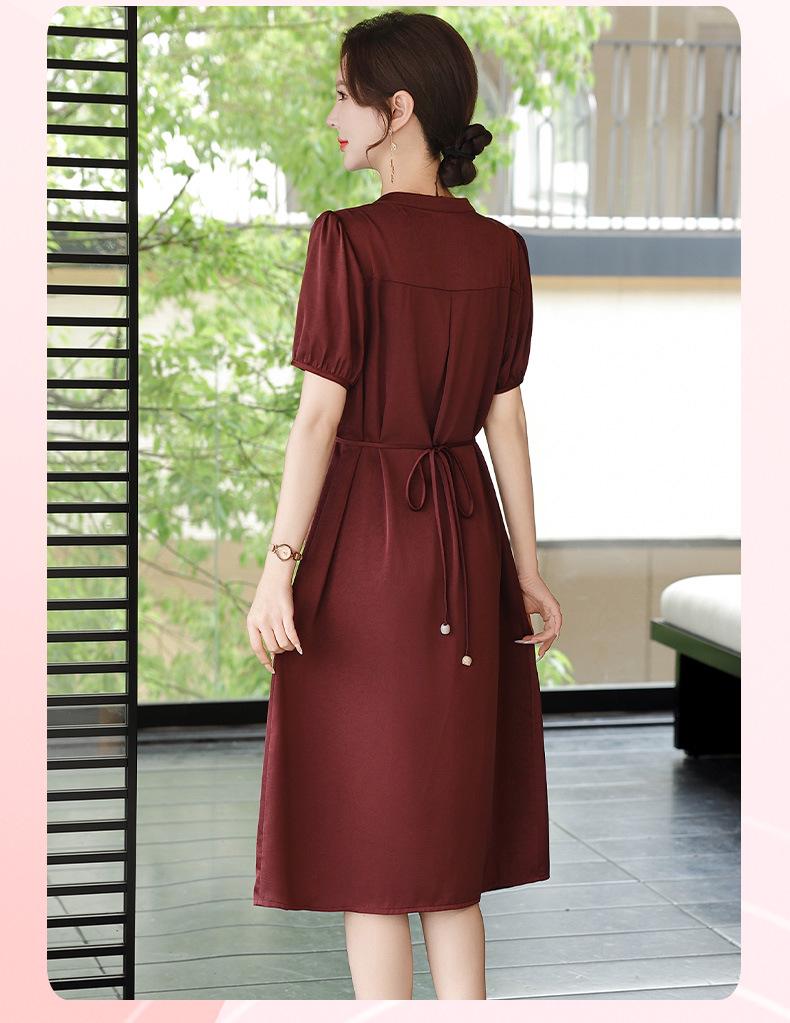 Mom's Summer 2026 Chiffon Dress: Stylish Plus Size for Middle-Aged Women