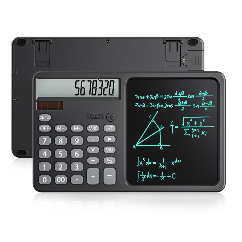 Rechargeable LCD Drawing Board & Scientific Calculator with Solar Power