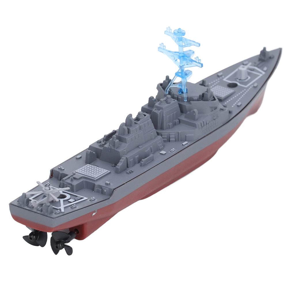 2.4G RC Aircraft Carrier Toy Simulated Dual Propeller Water Sensor Remote Control Ship Toy